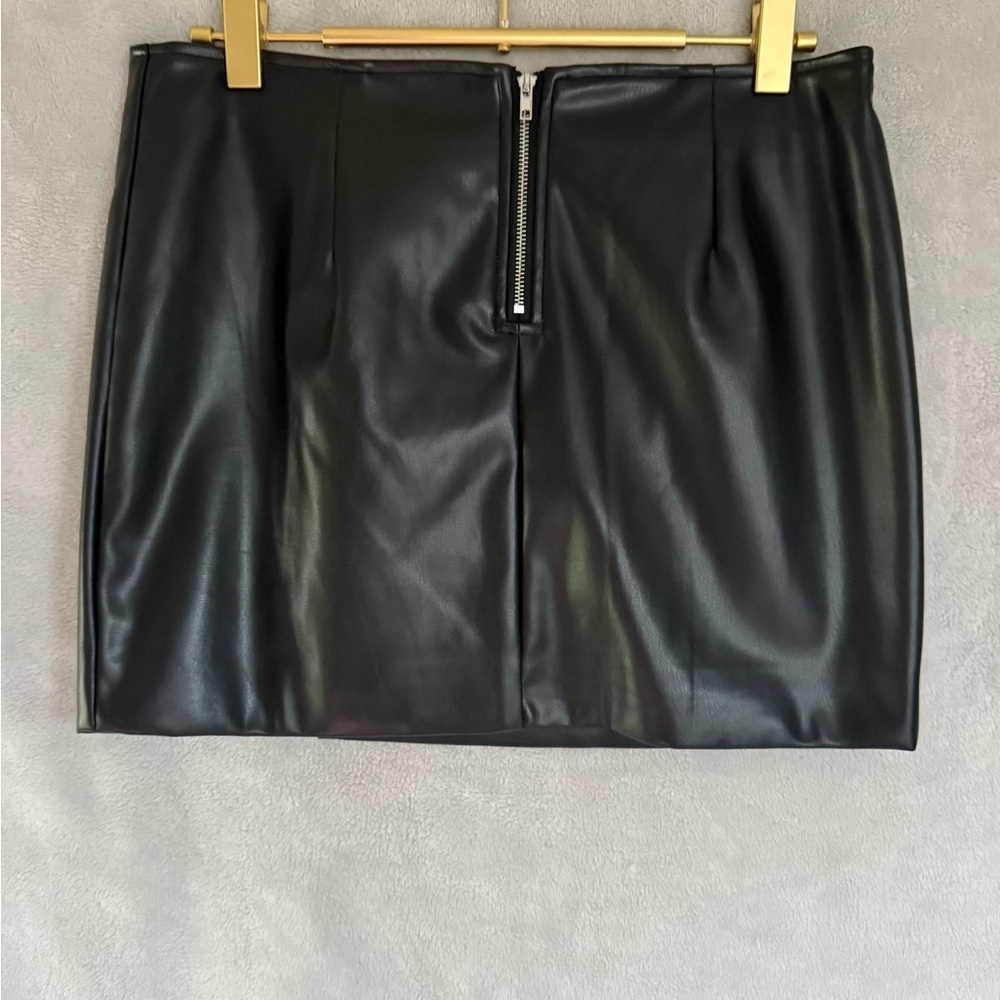 Black Mini Skirt with Bedazzled Accents - Picture 5 of 5